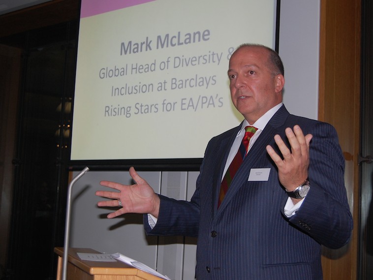 Mark McLane -Barclays presenting awards